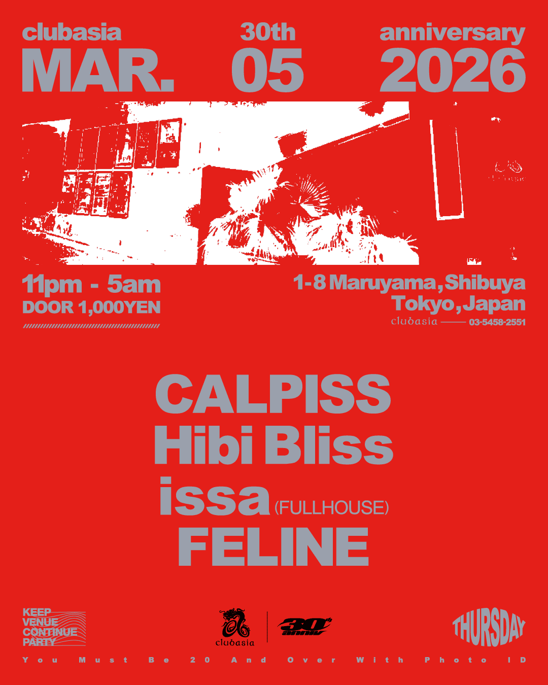 clubasia THURSADAY × clubasai 30th Anniv