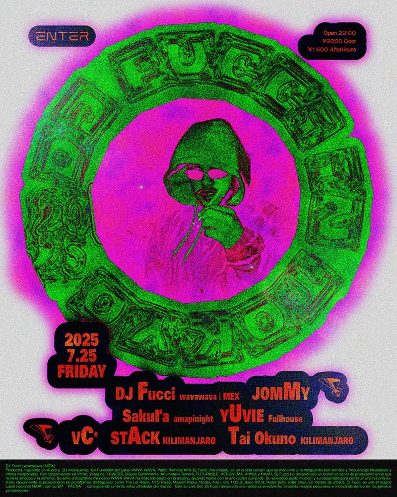 Dj Fucci in Tokyo Japan 2025