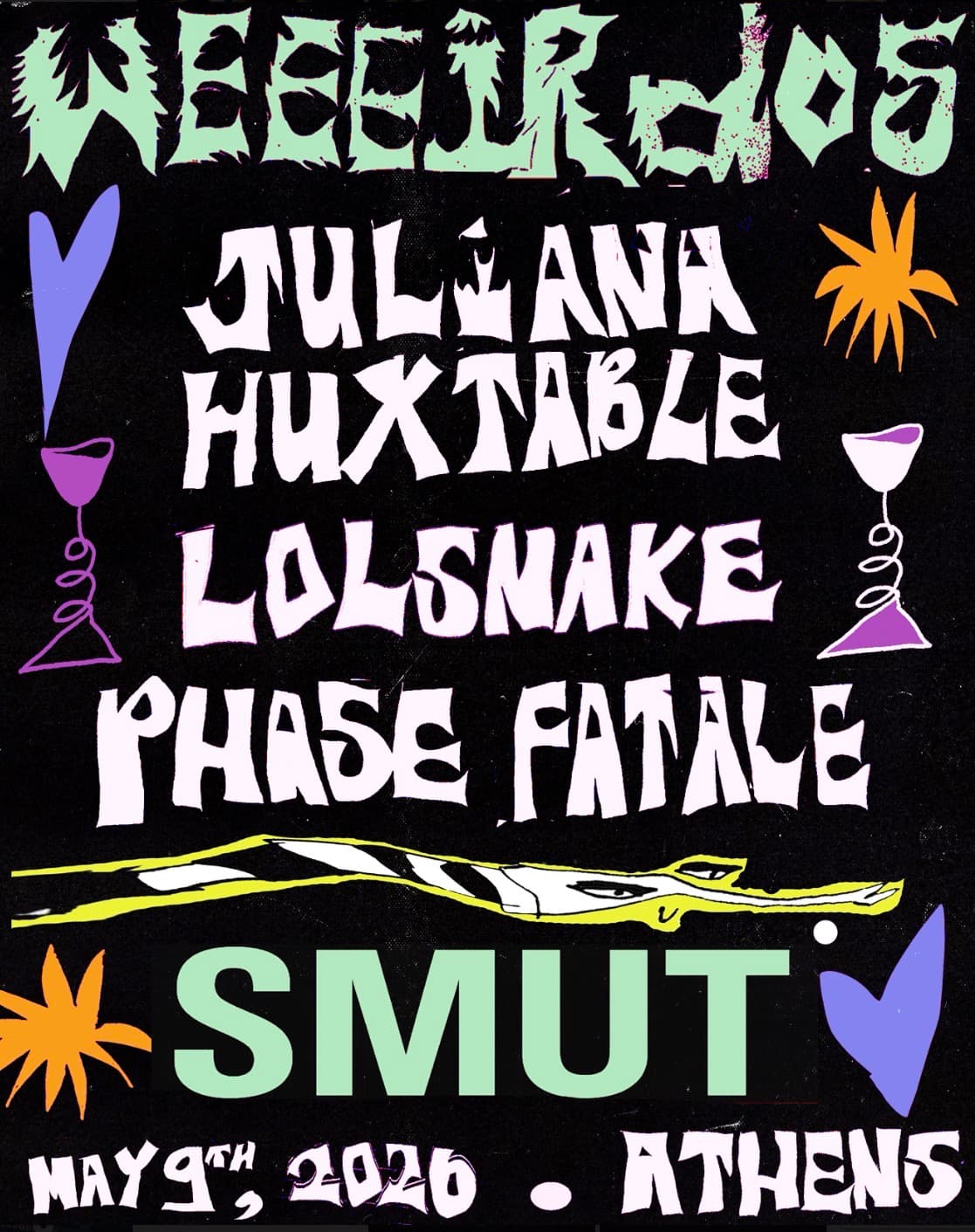 WEEERDOS x SMUT with LOLSNAKE x Phase Fatale x Juliana Huxtable