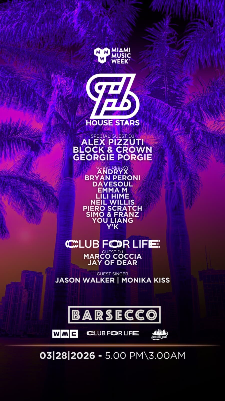 House Stars Miami Music Week Event
