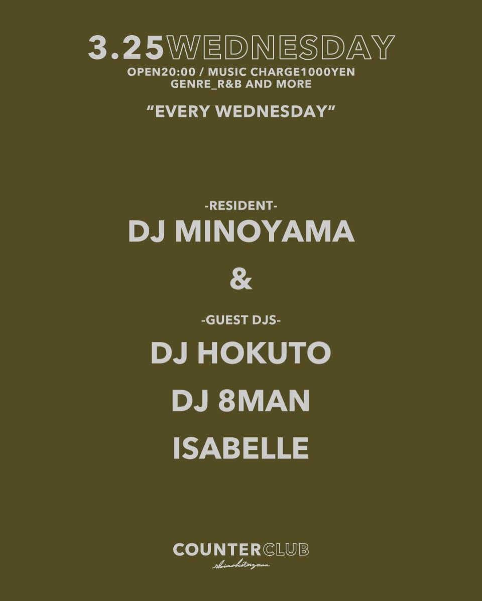 EVERY WEDNESDAY