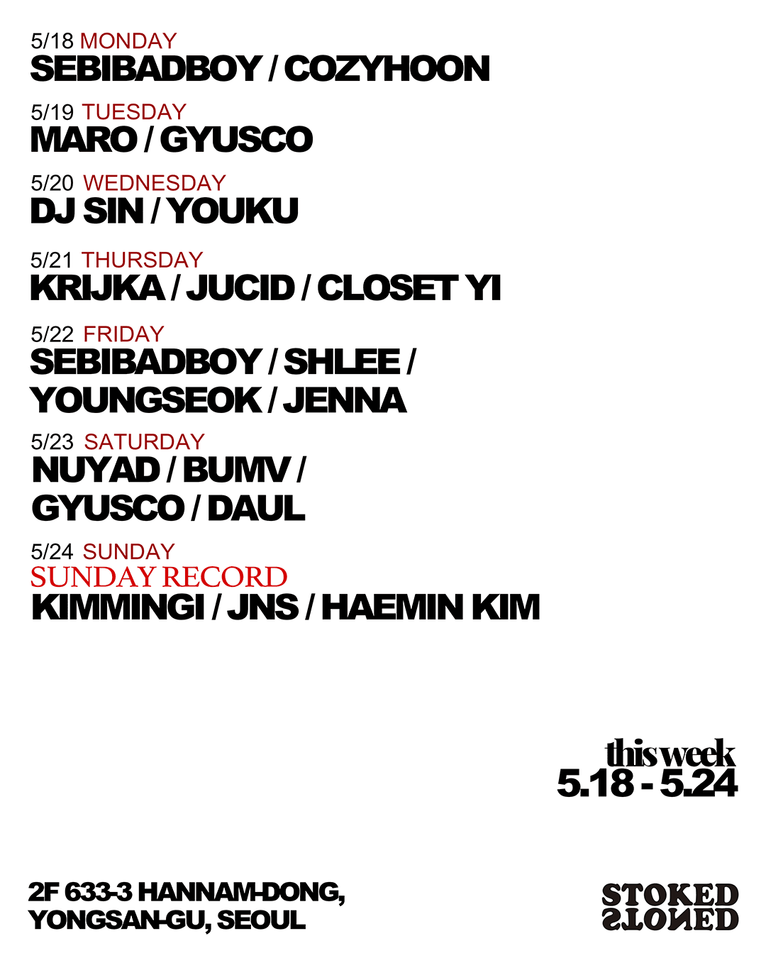 18 May - 24 May