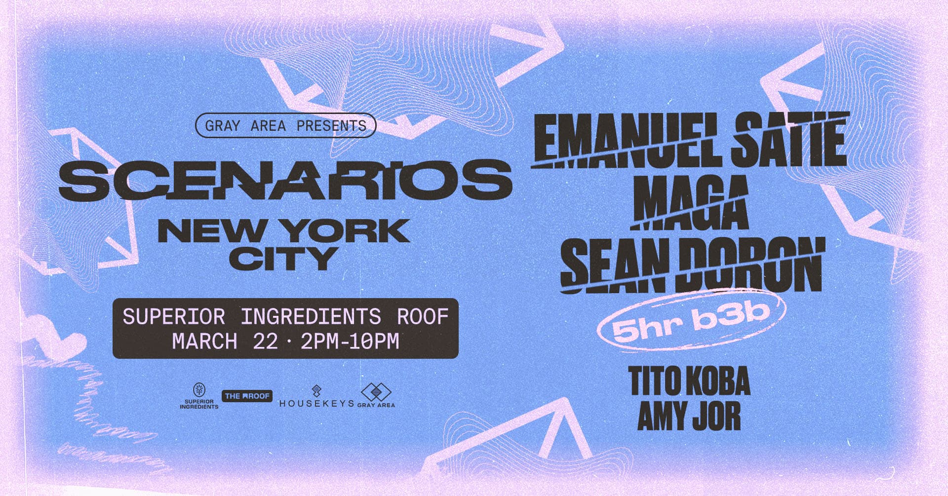 Scenarios (MAGA, Sean Doron, Emanuel Satie - 5hr b3b Marathon) on The Roof