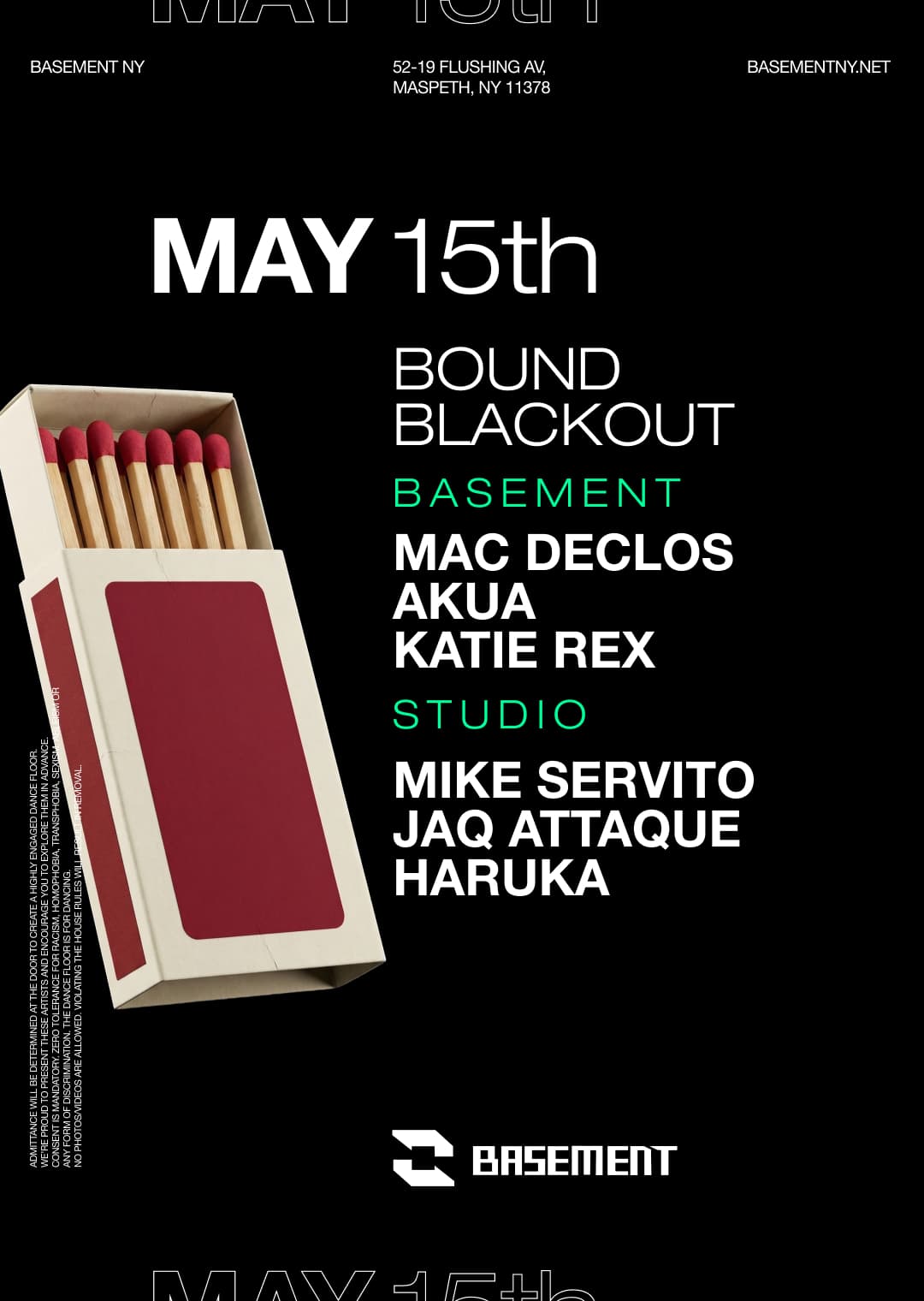 BOUND Blackout: Mac Declos / Akua / Katie Rex / Mike Servito / Jaq Attaque / Haruka