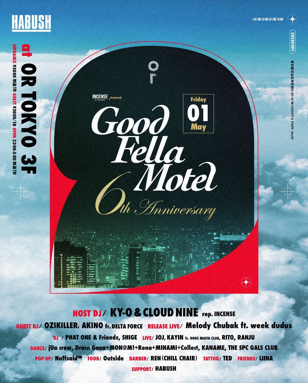 GOOD FELLA MOTEL 6th Anniversary
