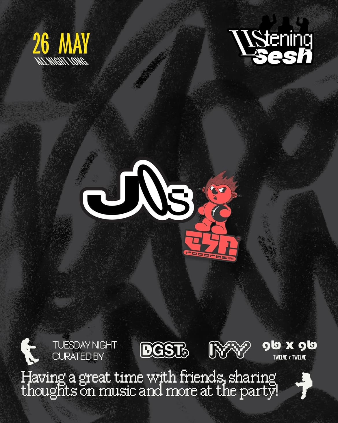 'LISTENING SESH' Curated by IYY + DGST with Jos EYA Records