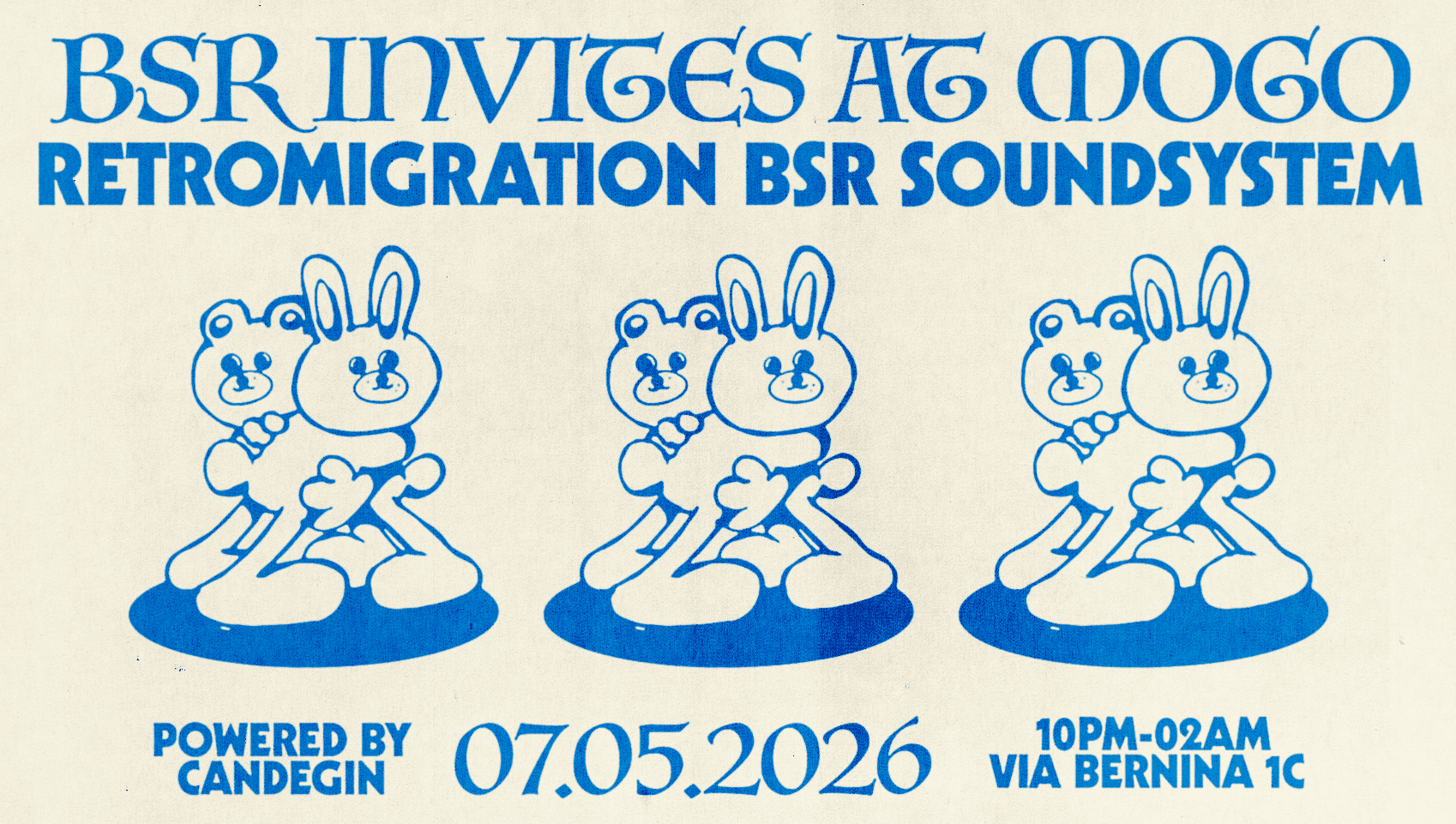 BSR Invites with Retromigration + BSR SoundSystem with CandeGIN