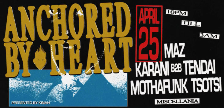 Kinah pres. Anchored by Heart.