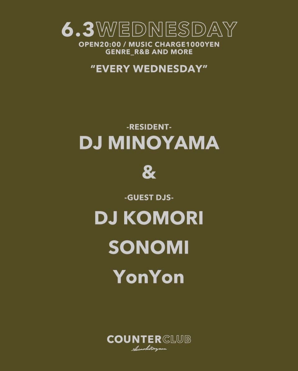COUNTERCLUB WEDNESDAY
