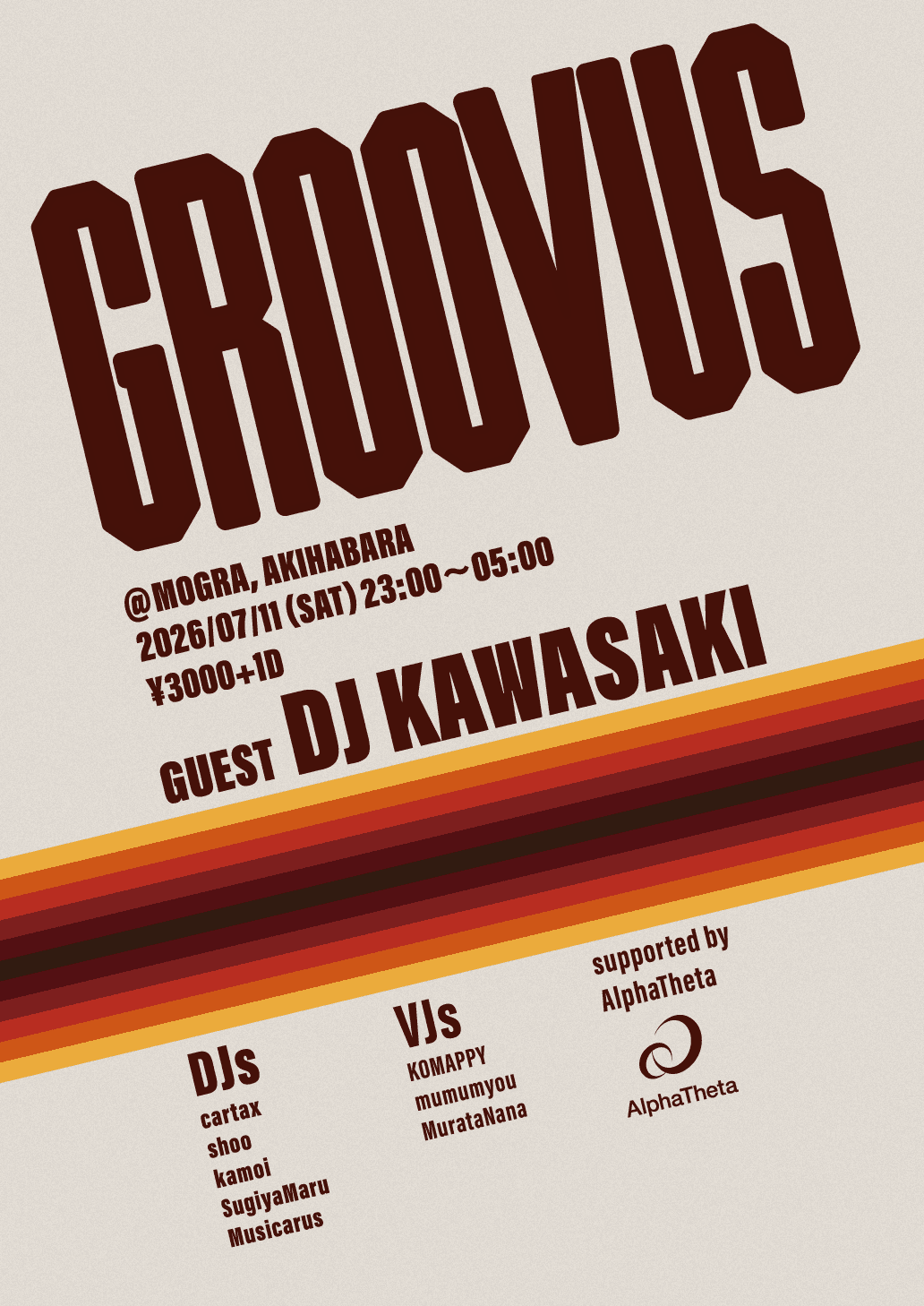 GROOVUS supported by AlphaTheta