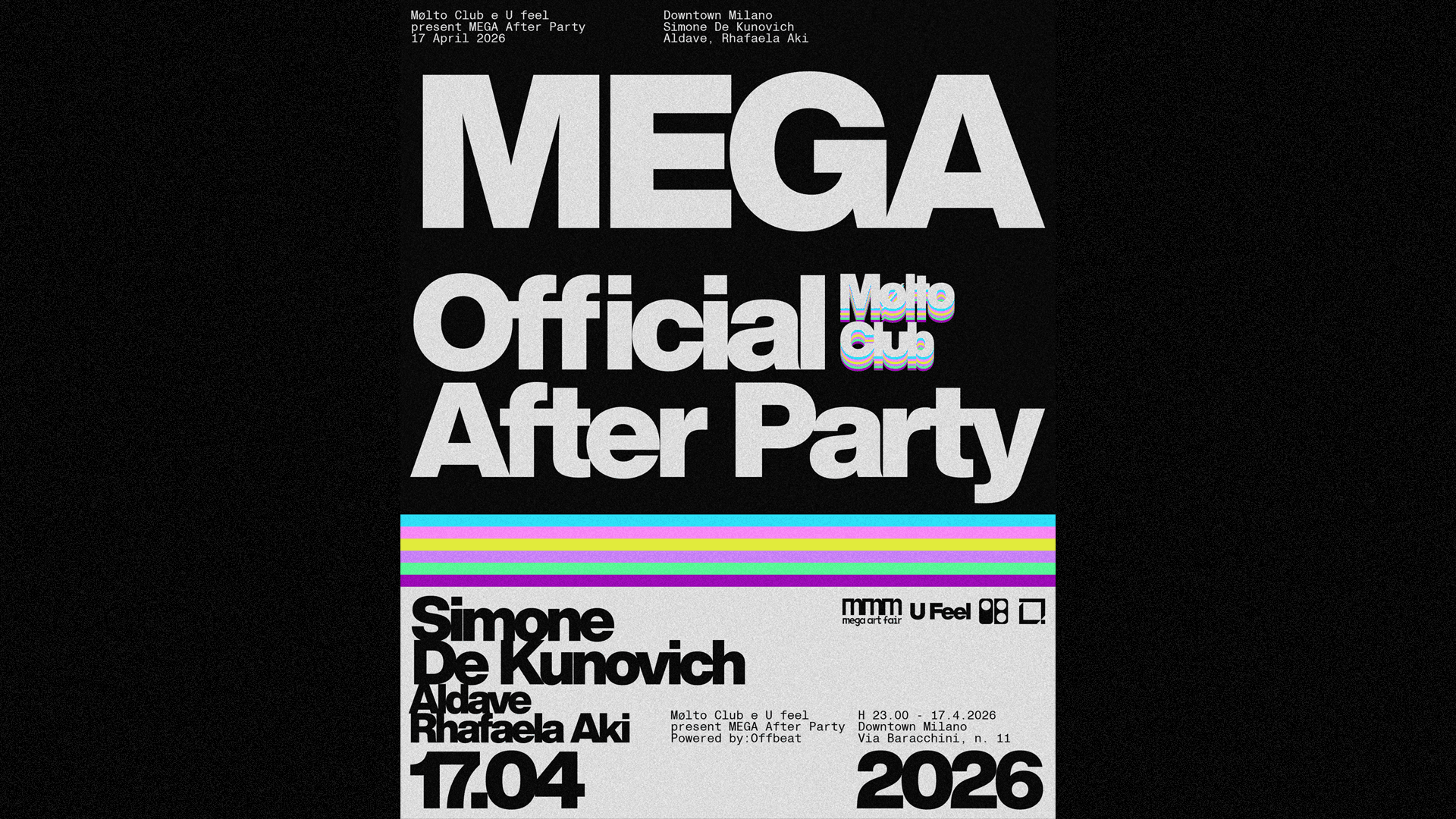 Mølto Club Mega Official After Party with Simone de Kunovich